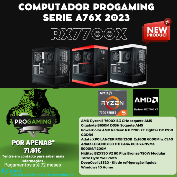 Computador Progaming Serie A76X 2023