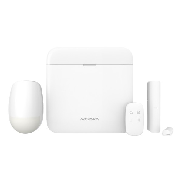 Kit de alarme de zona AXPRO 868MHz 64 zonas Painel Hikvision + Detector + Controle + Contato