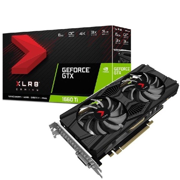 Placa Gráfica PNY GeForce® GTX 1660 Ti 6GB TWIN FAN