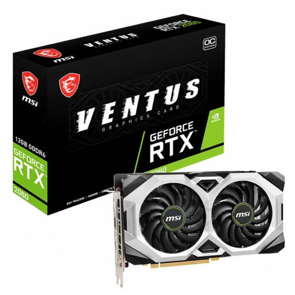 Placa Gráfica  MSI GeForce RTX 2060 VENTUS 12GB OC GDDR6