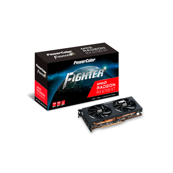 Placa Gráfica powercolor fighter amd radeon rx 6700 xt 12gb gddr6